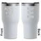 Pirate White RTIC Tumbler - Front and Back