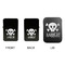 Pirate Windproof Lighters - Black, Double Sided, w Lid - APPROVAL