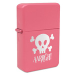 Pirate Windproof Lighter - Pink - Single Sided (Personalized)