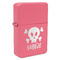 Pirate Windproof Lighter - Pink - Single Sided (Personalized)