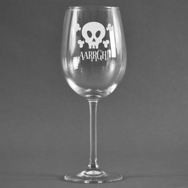 Custom Pirate Wine Glass - Engraved (Personalized)