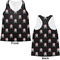 Pirate Womens Racerback Tank Tops - Medium - Front and Back