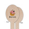 Pirate Wooden Food Pick - Oval - Single Sided - Front & Back