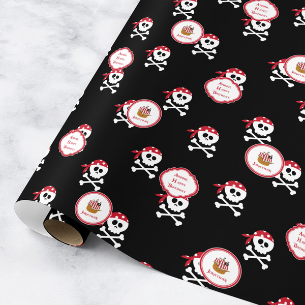 Custom Pirate Wrapping Paper Roll - Medium (Personalized)