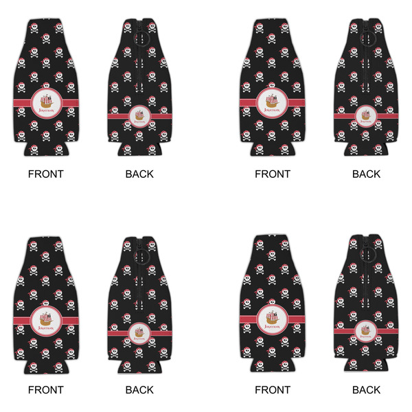 Pirate Zipper Bottle Cooler - Set of 4 - APPROVAL