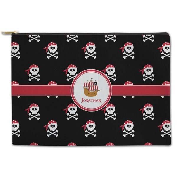 Custom Pirate Zipper Pouch - Large - 12.5"x8.5" (Personalized)