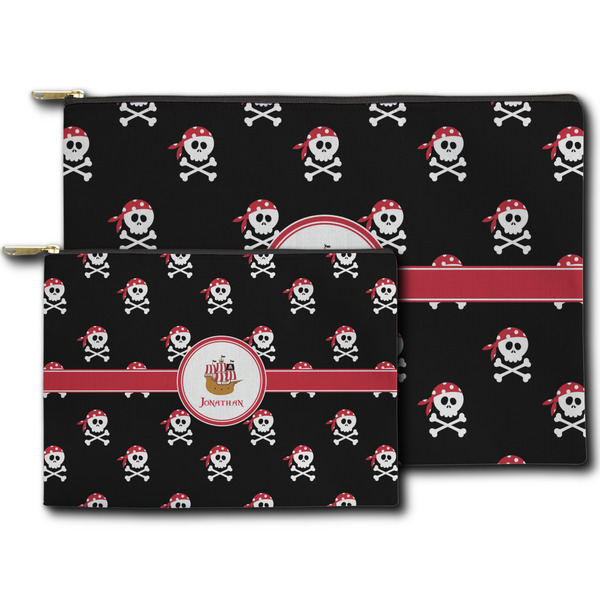 Pirate Zippered Pouches - Size Comparison