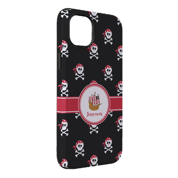 Custom Pirate iPhone Case - Rubber Lined - iPhone 14 Plus (Personalized)