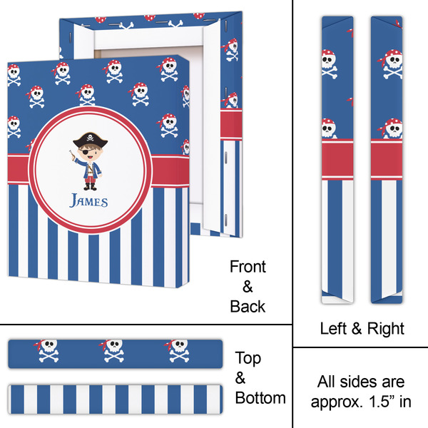 Blue Pirate 11x14 - Canvas Print - Approval