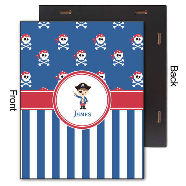 Blue Pirate 11x14 Wood Print - Front & Back View