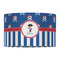 Blue Pirate 12" Drum Lampshade - FRONT (Fabric)