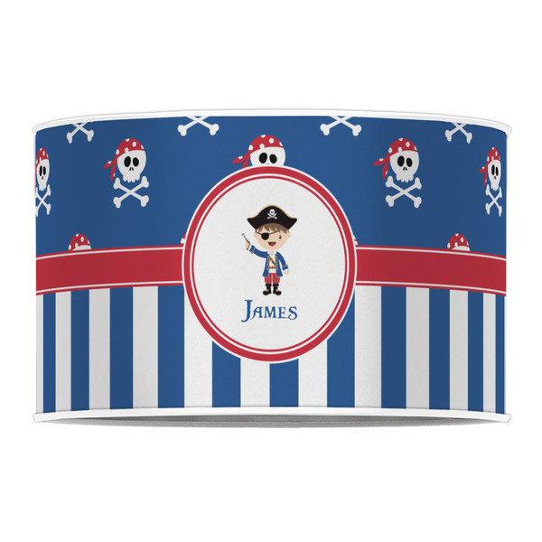Blue Pirate 12" Drum Lampshade - FRONT (Poly Film)