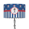 Blue Pirate 12" Drum Lampshade - ON STAND (Fabric)
