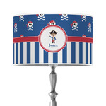 Blue Pirate 12" Drum Lamp Shade - Poly-film (Personalized)