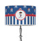 Blue Pirate 12" Drum Lampshade - ON STAND (Poly Film)