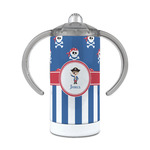 Blue Pirate 12 oz Stainless Steel Sippy Cup (Personalized)