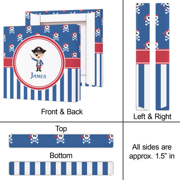 Blue Pirate 12x12 - Canvas Print - Approval