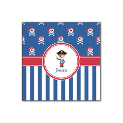 Blue Pirate Wood Print - 12x12 (Personalized)