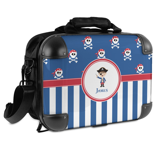 Custom Blue Pirate Hard Shell Briefcase (Personalized)