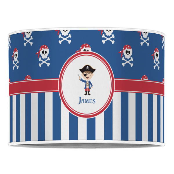 Blue Pirate 16" Drum Lampshade - FRONT (Poly Film)