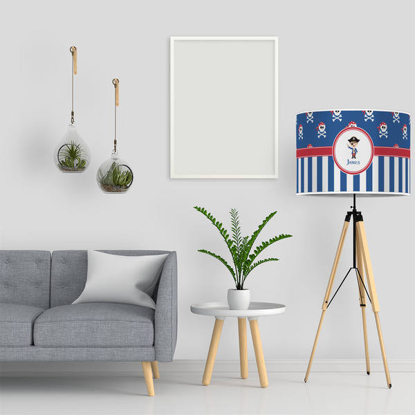 Blue Pirate 16" Drum Lampshade - LIFESTYLE