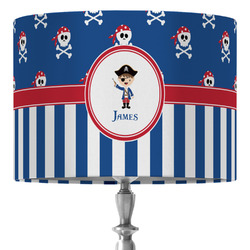 Blue Pirate 16" Drum Lamp Shade - Fabric (Personalized)