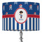 Blue Pirate 16" Drum Lampshade - ON STAND (Fabric)