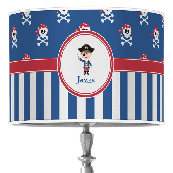Custom Blue Pirate Drum Lamp Shade (Personalized)