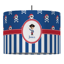 Blue Pirate Drum Pendant Lamp (Personalized)