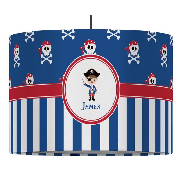 Custom Blue Pirate Drum Pendant Lamp (Personalized)