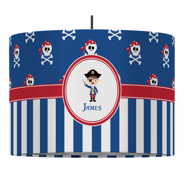 Blue Pirate 16" Drum Lampshade - PENDANT (Fabric)