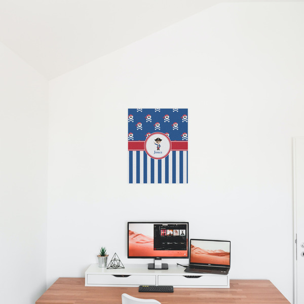 Blue Pirate 16x20 - Matte Poster - On the Wall
