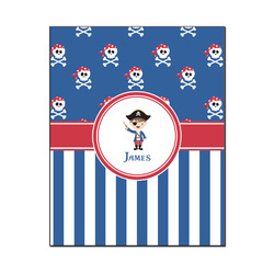 Blue Pirate Wood Print - 16x20 (Personalized)