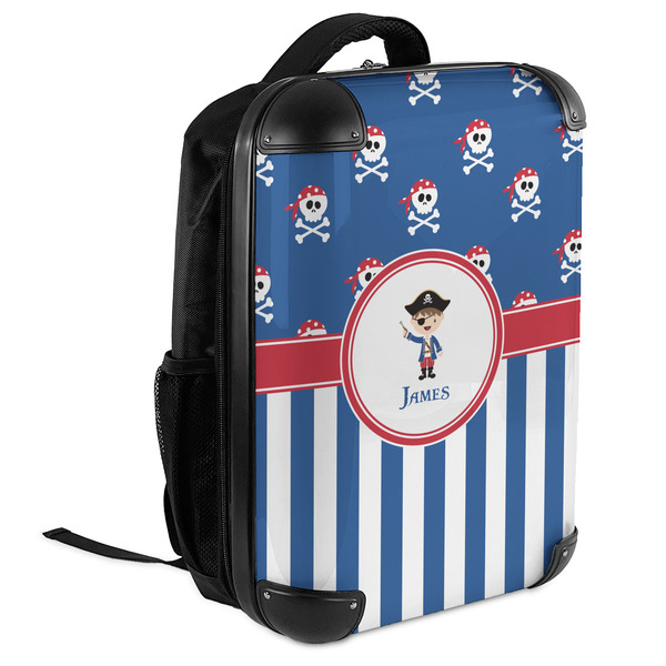 Blue Pirate 18" Hard Shell Backpacks - ANGLED VIEW