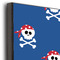 Blue Pirate 20x24 Wood Print - Closeup
