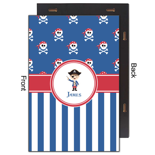 Blue Pirate 20x30 Wood Print - Front & Back View