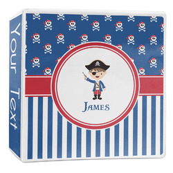 Blue Pirate 3-Ring Binder - 2 inch (Personalized)