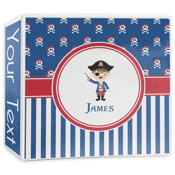 Custom Blue Pirate 3-Ring Binder - 3 inch (Personalized)