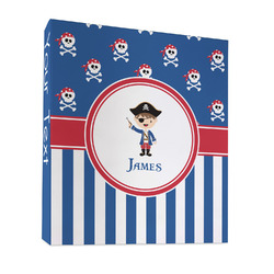 Blue Pirate 3 Ring Binder - Full Wrap - 1" (Personalized)