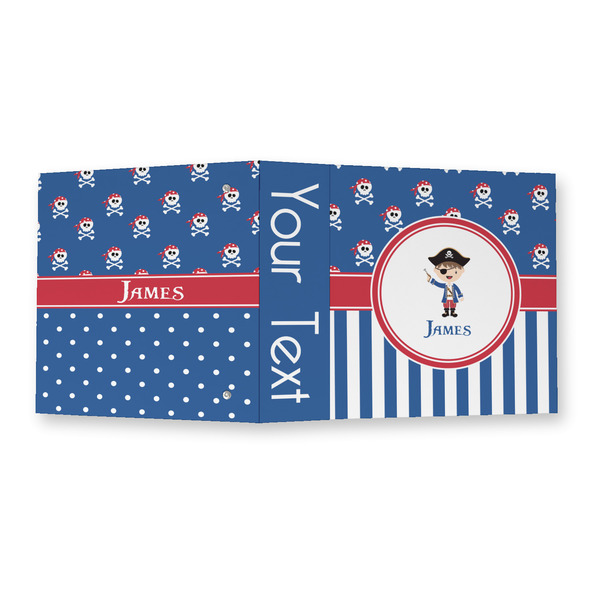 Blue Pirate 3 Ring Binders - Full Wrap - 2" - OPEN OUTSIDE