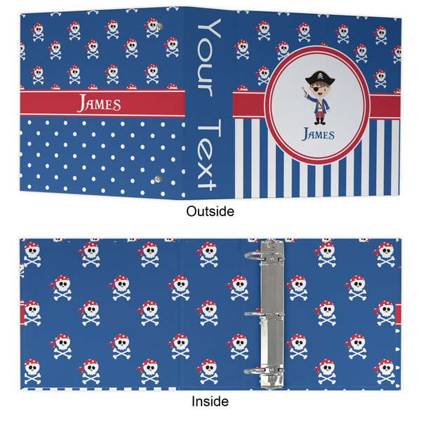 Blue Pirate 3 Ring Binders - Full Wrap - 3" - APPROVAL