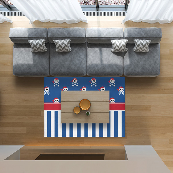 Blue Pirate 5'x7' Indoor Area Rugs - IN CONTEXT