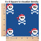 Blue Pirate 6x6 Swatch of Fabric