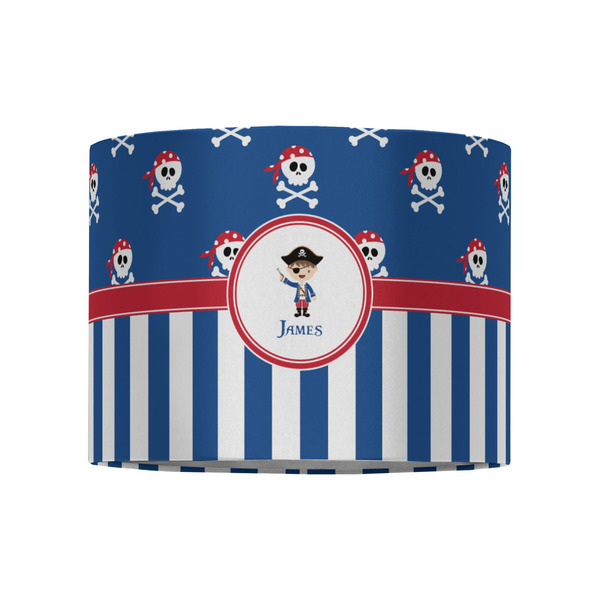 Blue Pirate 8" Drum Lampshade - FRONT (Fabric)