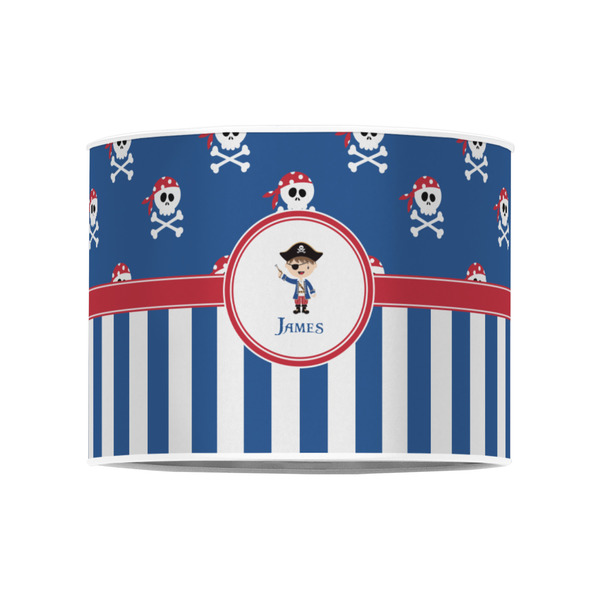 Blue Pirate 8" Drum Lampshade - FRONT (Poly Film)