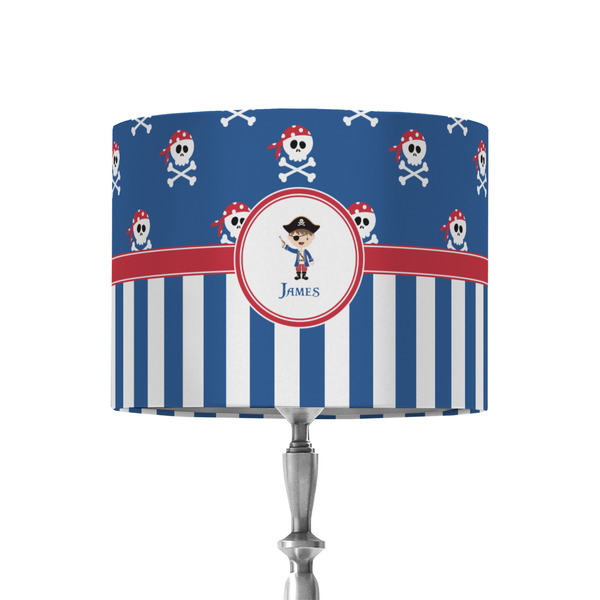 Custom Blue Pirate 8" Drum Lamp Shade - Fabric (Personalized)