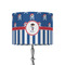 Blue Pirate 8" Drum Lampshade - ON STAND (Fabric)