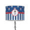 Blue Pirate 8" Drum Lampshade - ON STAND (Poly Film)