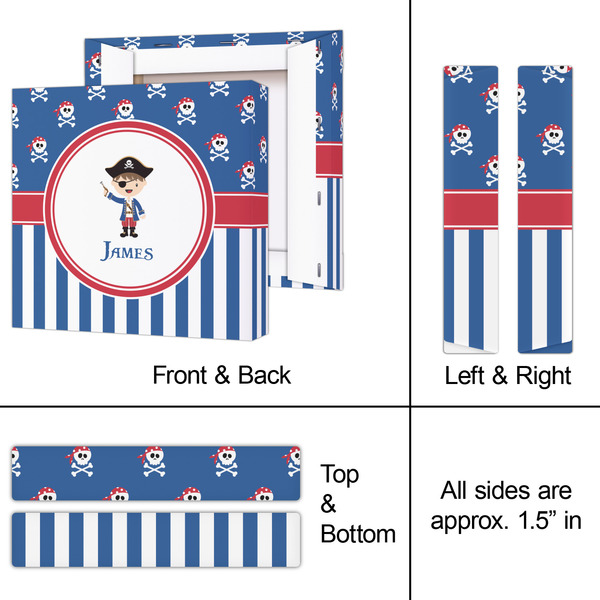 Blue Pirate 8x8 - Canvas Print - Approval