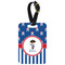 Blue Pirate Metal Luggage Tag w/ Name or Text